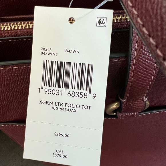 NWT COACH FOLIO TOTE HANDBAG SHOULDER BAG - Picture 5 of 10